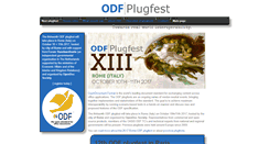 Desktop Screenshot of odfplugfest.org
