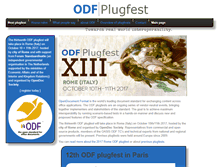 Tablet Screenshot of odfplugfest.org